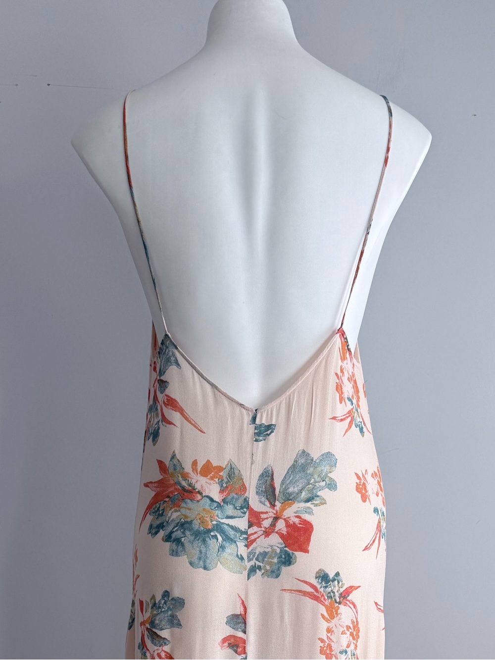 Free People Star Chasing Floral Slip Maxi Dress XS Boho Cottagecore Low Back - Picture 9 of 16